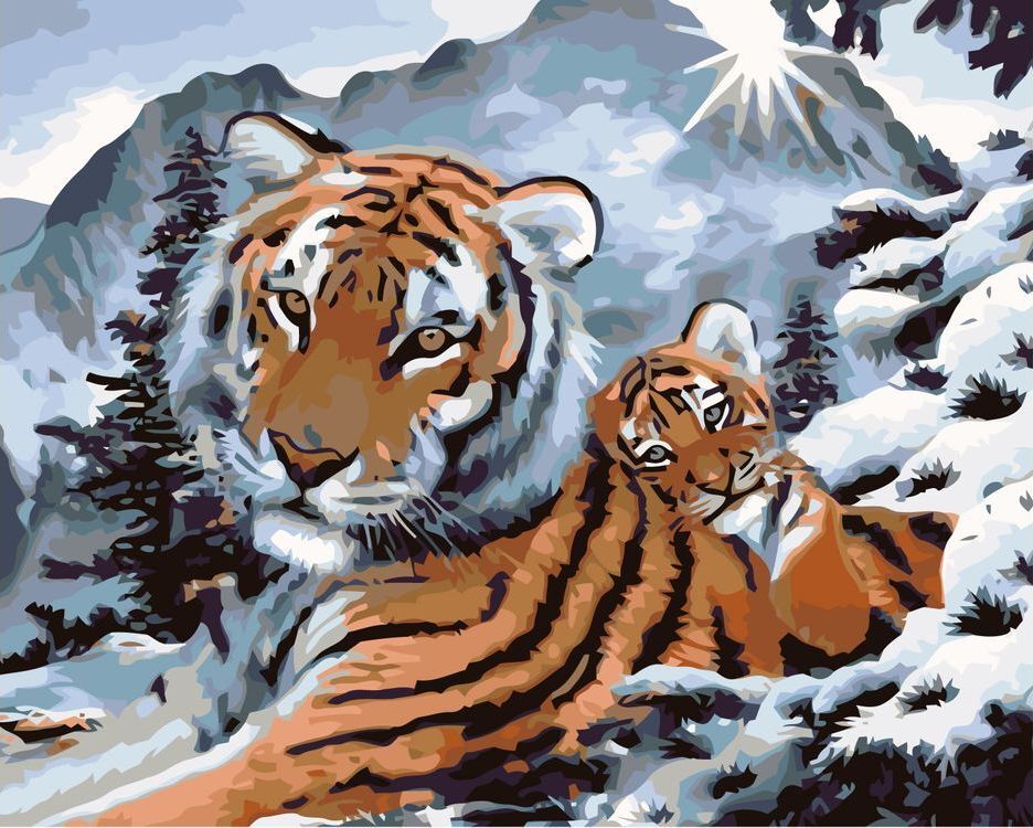 Новой год тигра. Алмазная мозаика 40х50 тигр QA 202970. Алмазная мозаика алмазное хобби "тигрица с тигренком" ah51521. Картина по номерам тигрица с тигрятами. Алмазная мозаика 40x50 qa201424 леопарды.