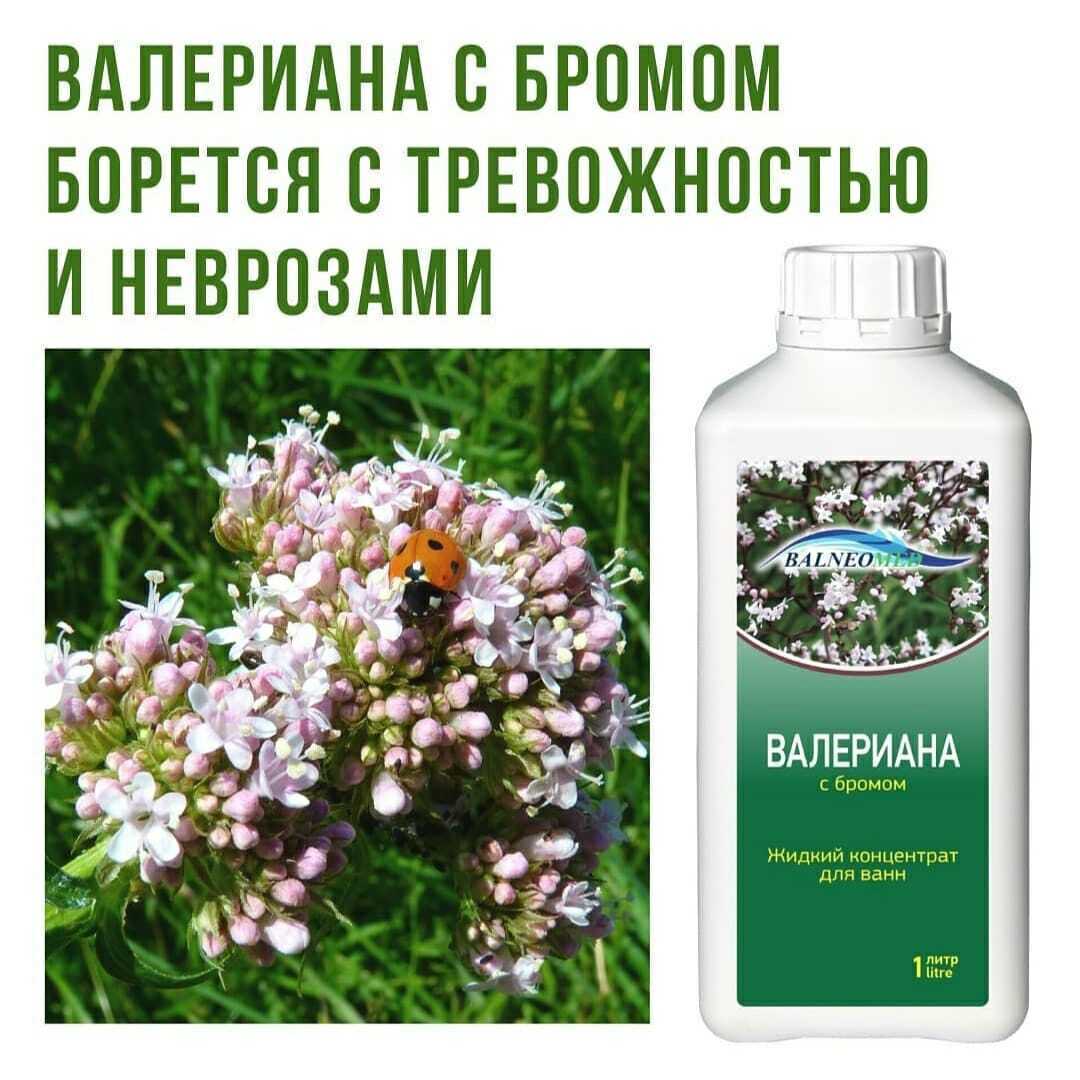 Валериана с бромом BALNEOMED жидкий концентрат для ванн — купить в ...