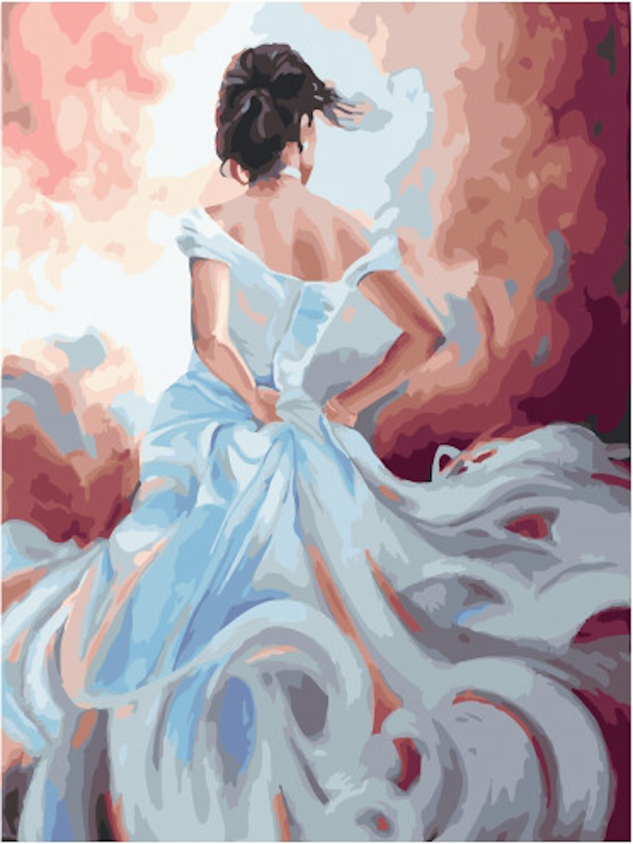 Девушка в белом платье