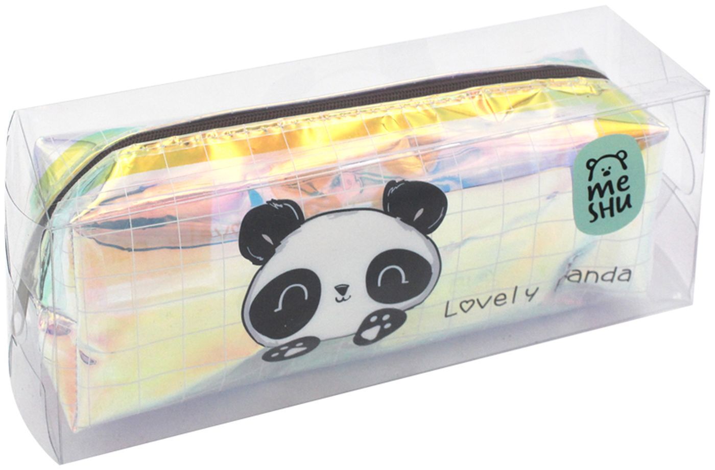Характеристики Пенал каркасный MESHU Lovely panda, ПВХ, подробное описание товара. Интернет-магазин OZON