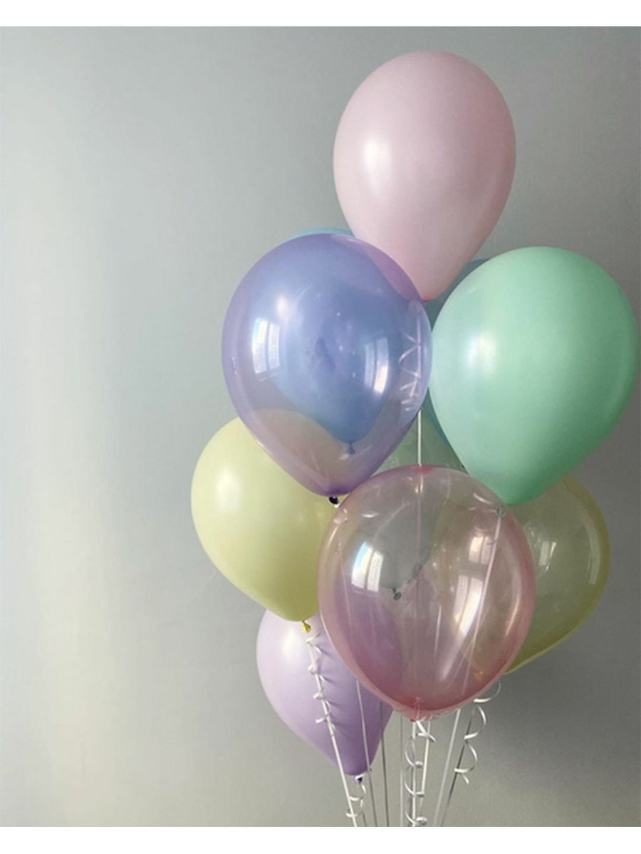 шар12" кристалл пастельный ассорти (100 шт. шар баблс кристалл. прозрачные шары. шары кристалл семпертекс. шары мыльные пузыри.