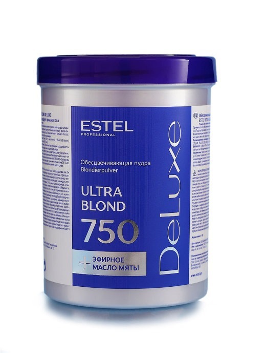 Estel Professional Пудра для обесцвечивания волос De Luxe Ultra Blond, 750 г