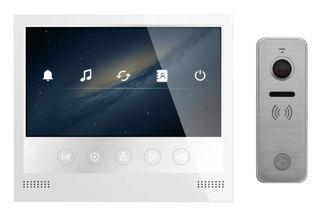 Tantos Selina HD и iPanel 2 HD + (металл) (комплект домофона 7" HD ...