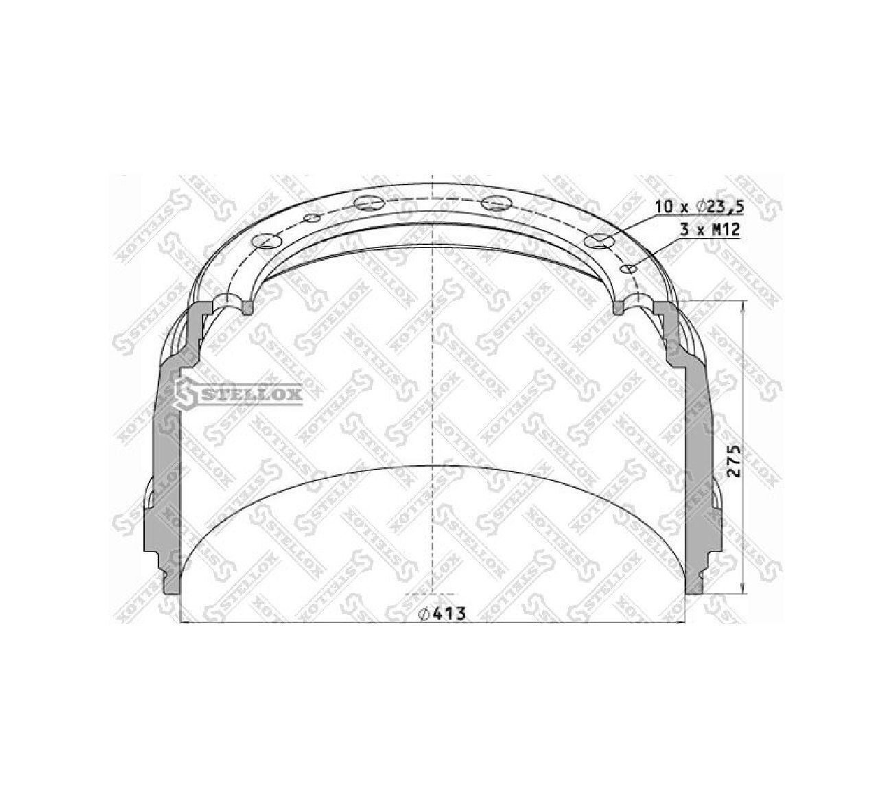 Stellox Барабан тормозной, арт. 8500028SX