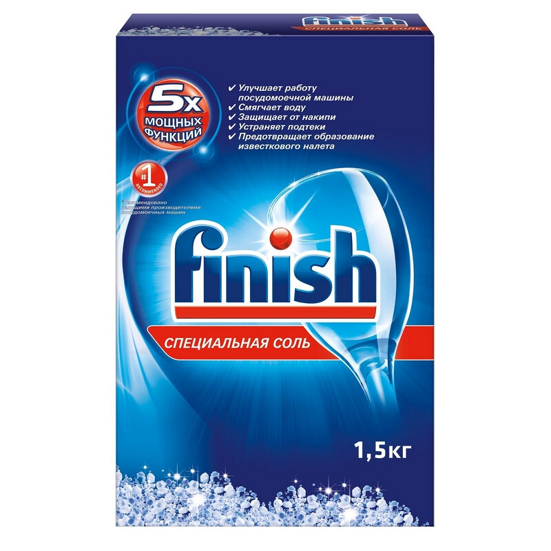 Finish Соль от накипи ПММ Calgonit, 1,5кг