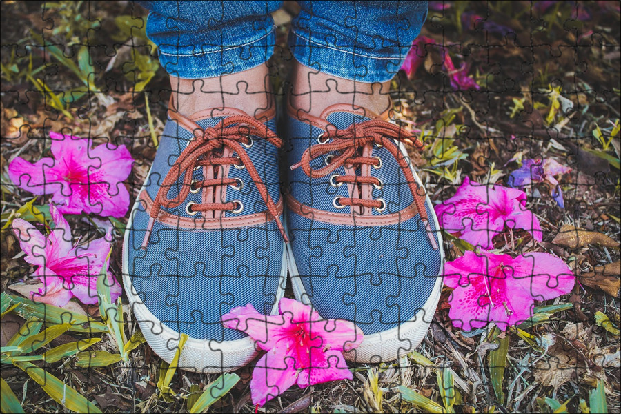 Обувь цветы