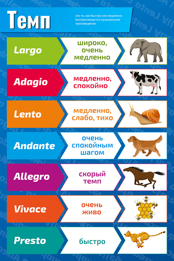 Виды темпов. Темп в Музыке. Виды темпов в Музыке. Музыкальные темпы в картинках. Разновидности темпа в Музыке.