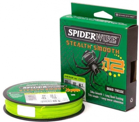 Spiderwire Tresse Stealth Smooth 12 Brins – 0.39 Mm, 46.3 Kg, 150 M, Translucide, Tissage Serré En 12 Fibres PE