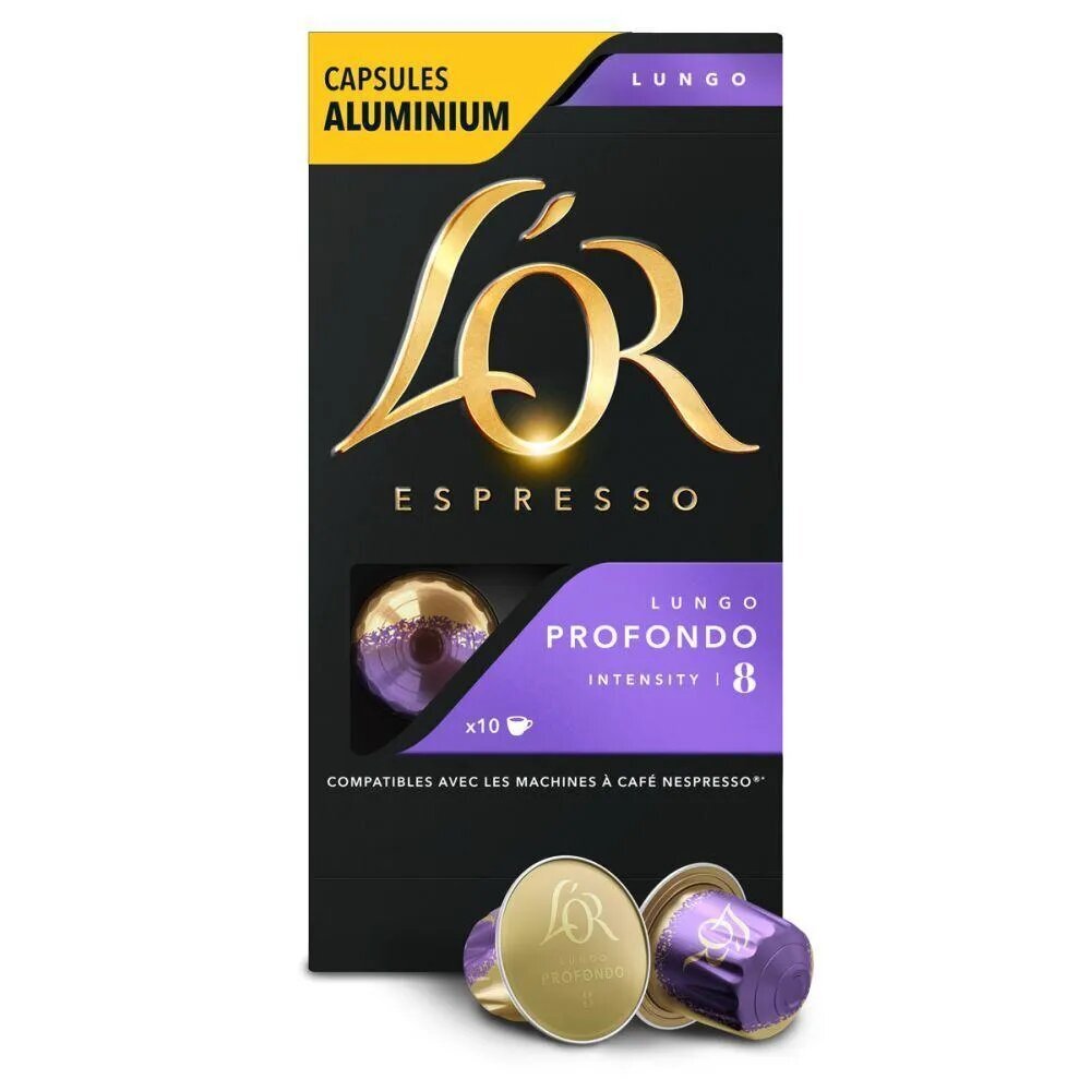 Кофе LOR Lungo Profondo молотый в капсулах 5,2 г х 10 шт (1 уп ...