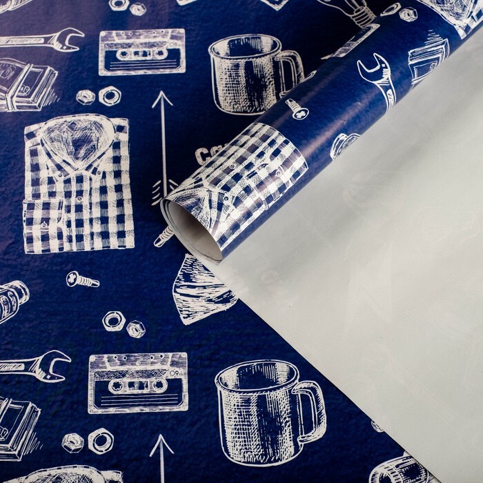 Бумага упаковочная глянцевая Самому шему, 70 x 100см 10уп.