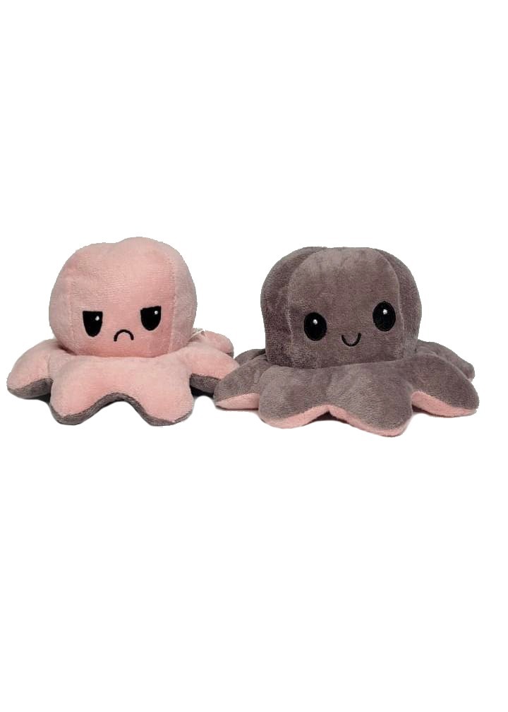 Осьминог перевертыш двусторонний/ Игрушка/ Плюшевый Вывернушка 1шт ...