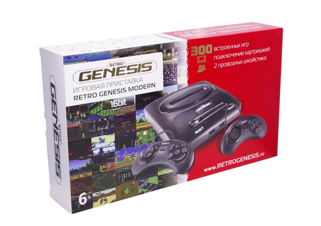 Retro genesis игровая приставка как подключить Игровая приставка SEGA Retro Genesis Modern + 300 игр + 2 джойстика - купить с д