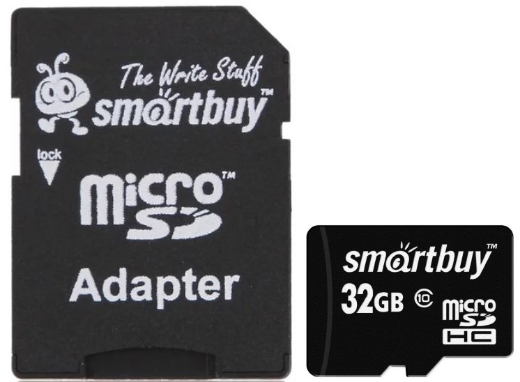 Smartbuy карта памяти micro sdhc 32gb smartbuy class 10 uhs i adp