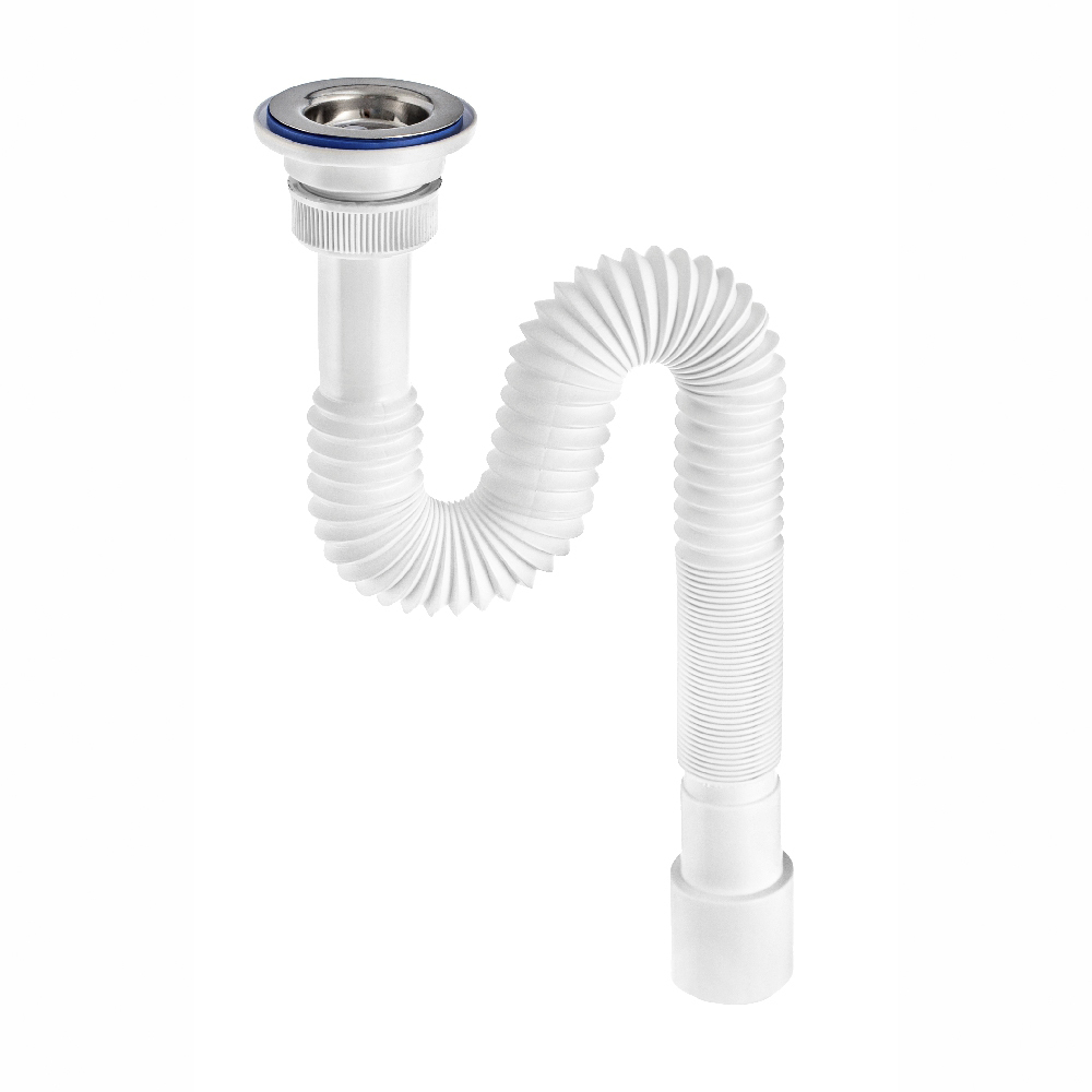 Сифон для раковины гофрированный 1200 мм - купить по выгодной цене в ...