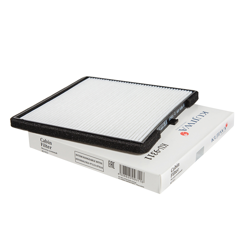 Фильтр салона KU9311 KUJIWA 9713307010 HYUNDAI;KIA PICANTO 04- ОЕМ 9713307000; 9713307010; KC0030; KC0030S; LA47