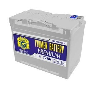 Tyumen Battery Аккумулятор автомобильный, 77 А•ч, Прямая (+/-) полярность