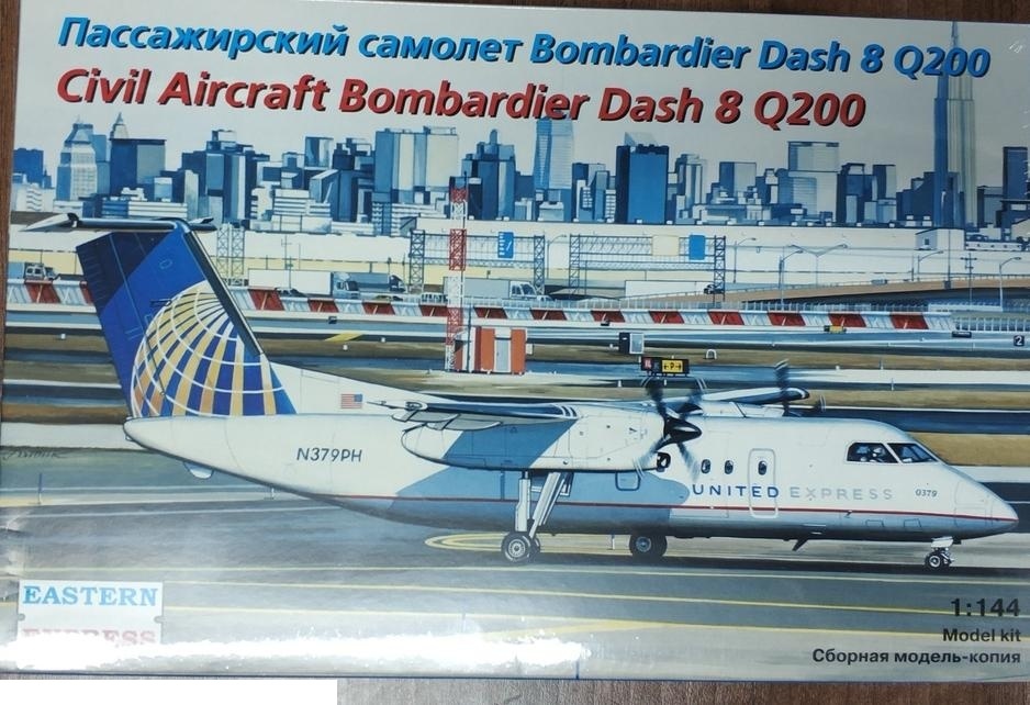 Сборная модель Восточный Экспресс ЕЕ144132 Dash 8 Q200 United Express 1/144 Масштаб 1/144