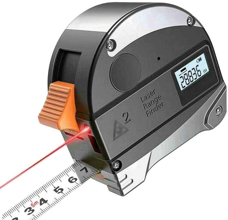 Прибор расстояние. Лазер Rangefinder цифровой Рулетка 5m портативный. Лазерный дальномер Komax k-80. Цифровая Рулетка м1 Колибер. СИБРТЕХ Рулетка лазерная.