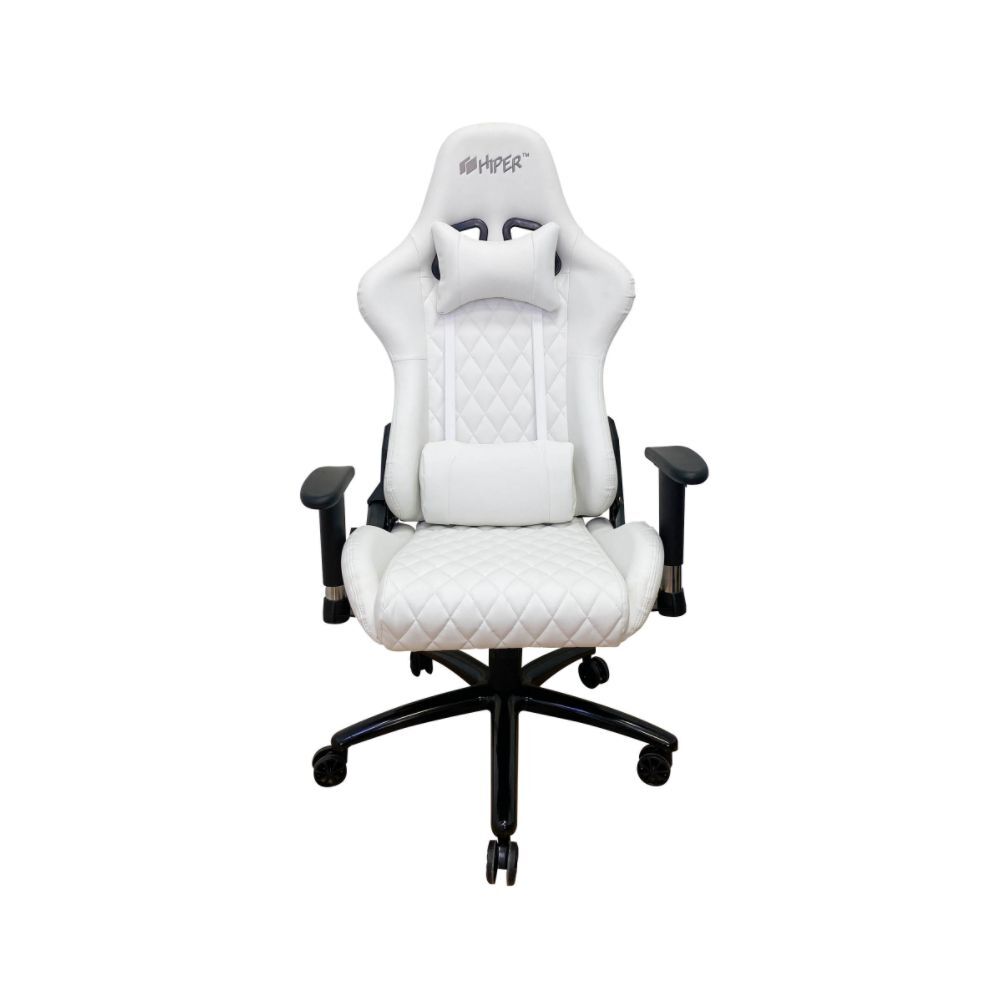 белое игровое кресло с подсветкой
