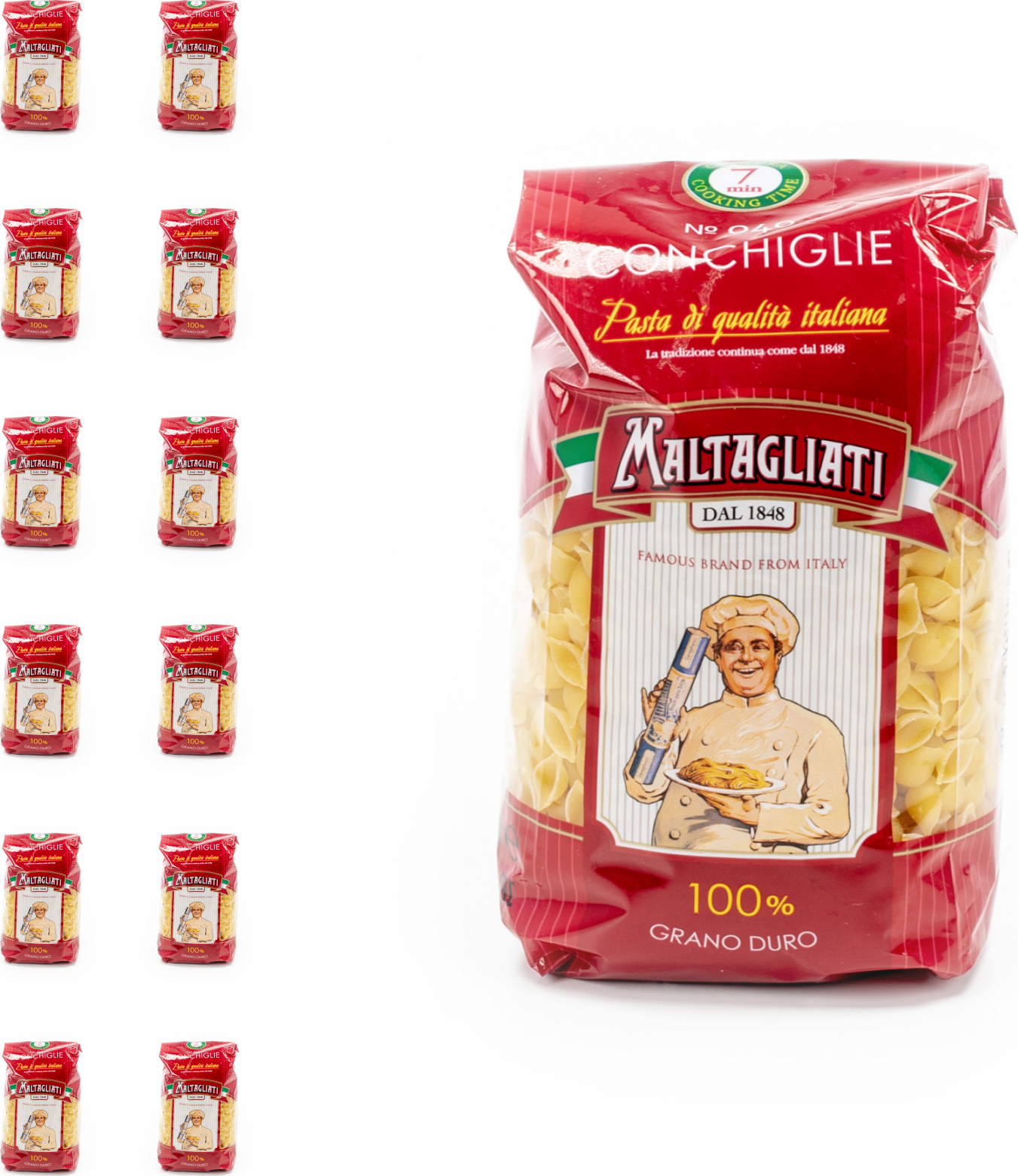 Макароны Maltagliati ракушки мелкие №040 500г (комплект из 12 шт ...