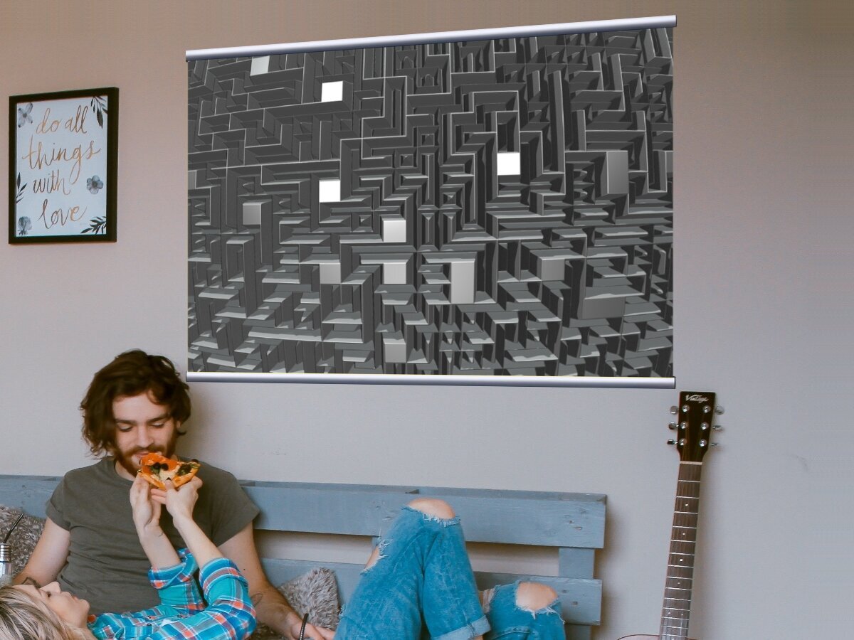 стилизованный лабиринт. лабиринт на стене. стеллаж лабиринт. лабиринт на стене. человек в лабиринте вид сверху.