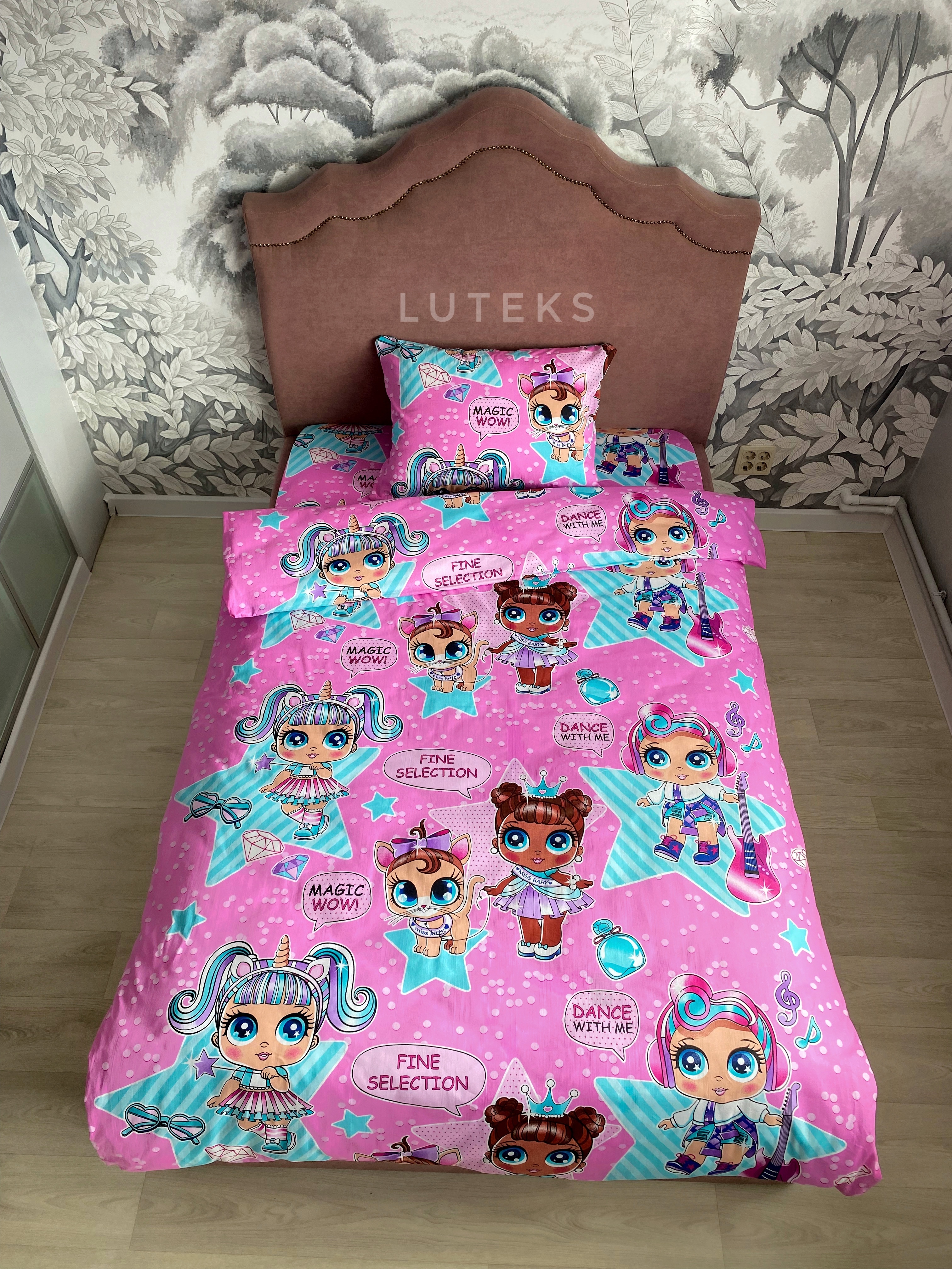 LUTEKS Комплект постельного белья, Бязь, наволочки 50x70