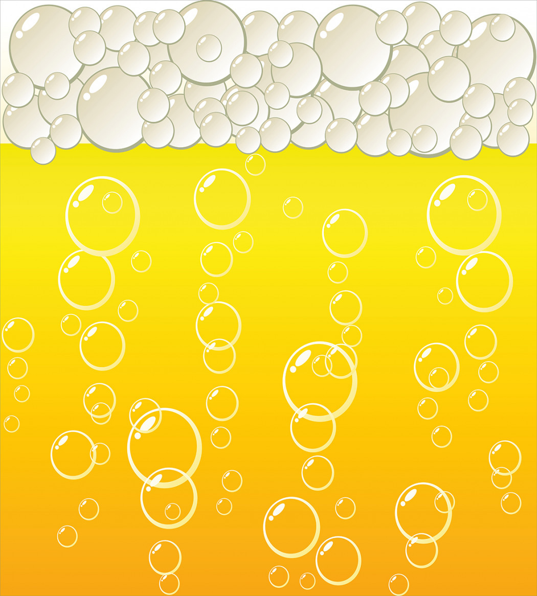 Пузырьки пива вектор