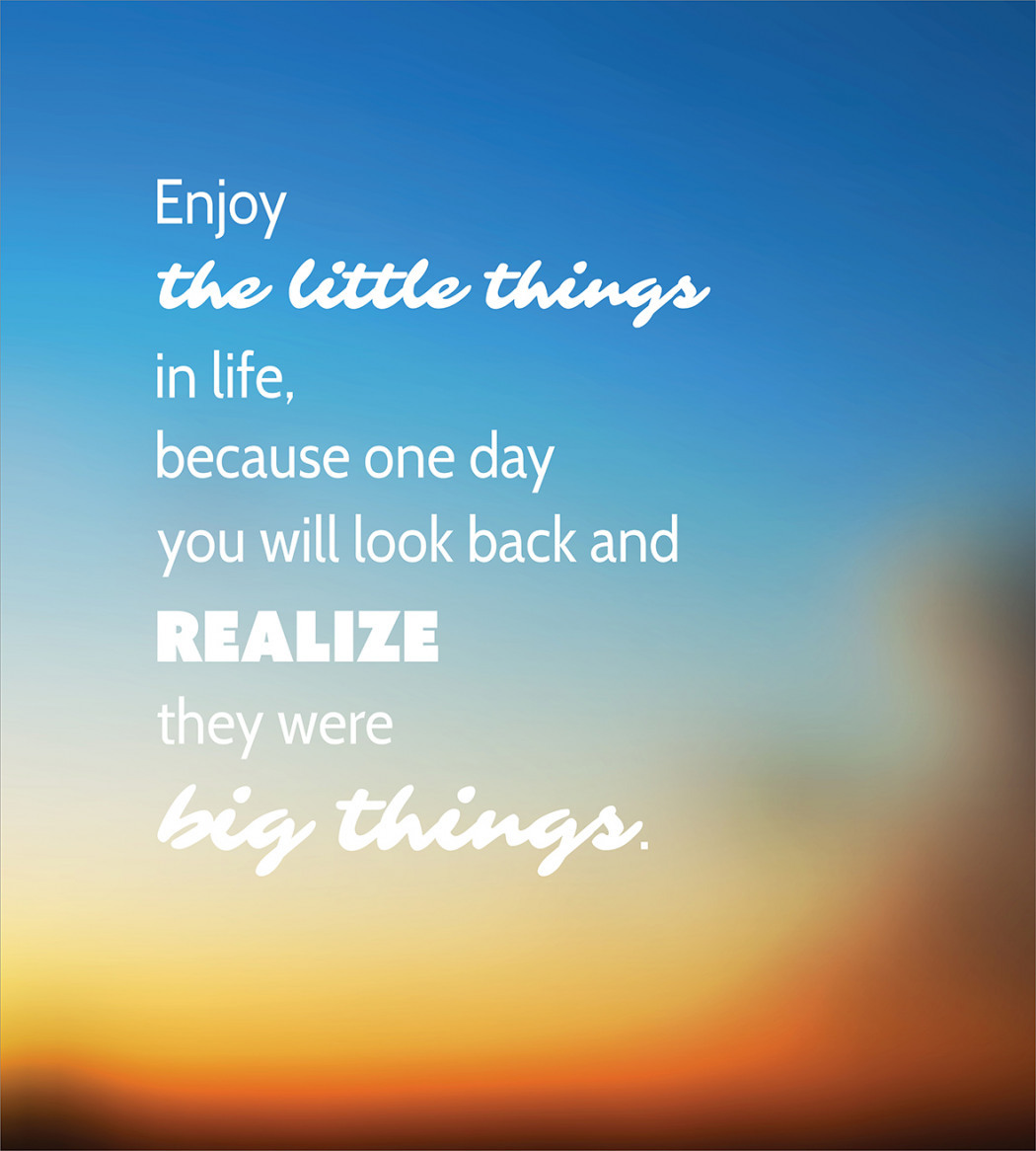 One Day in Life. Сумка enjoy the little things. Enjoy your Life. Don't look back, just go forward, because Life is all in Front of you.