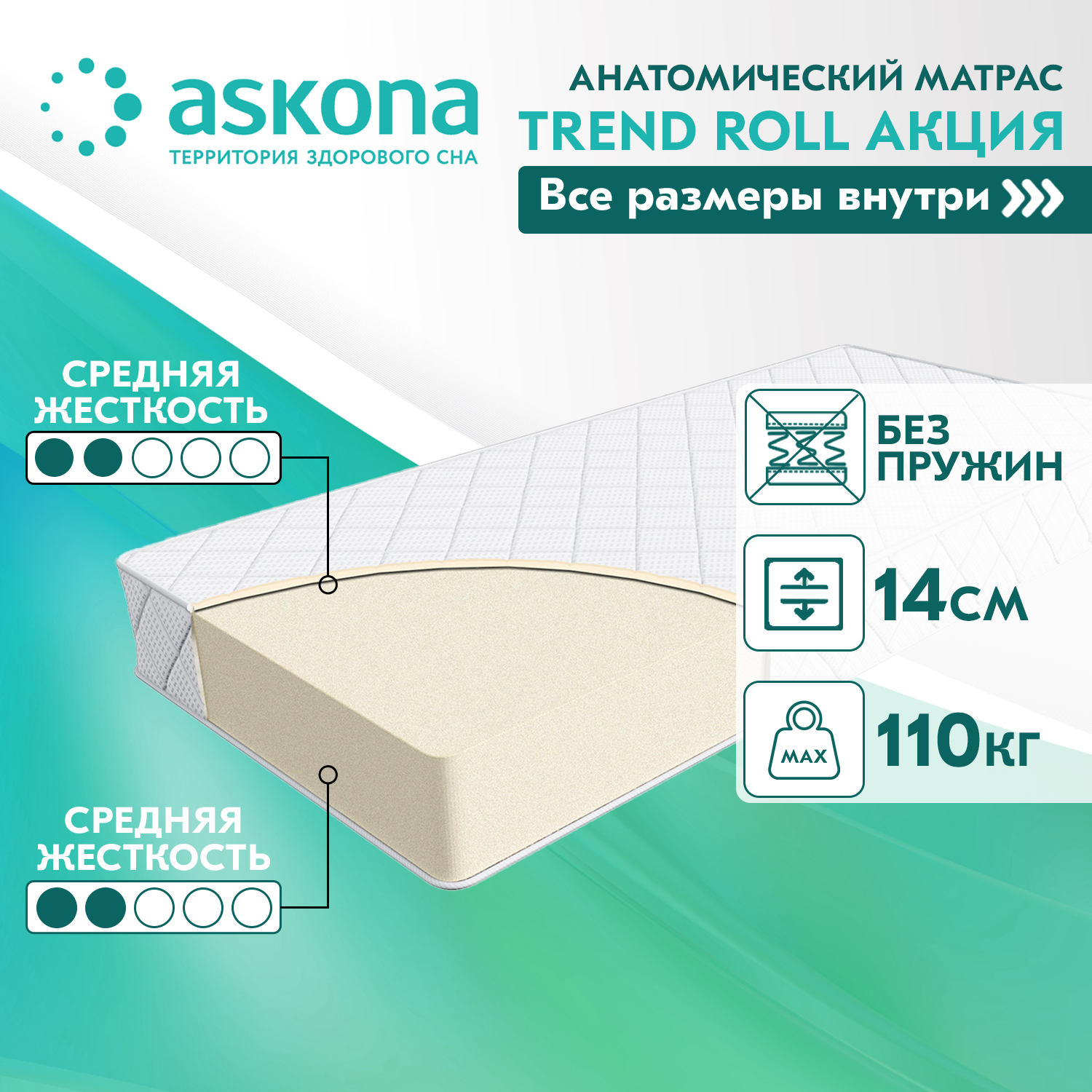 Askona trend Roll 160x200