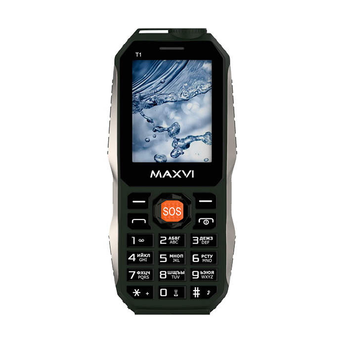 мобильный телефон maxvi t1, зеленый