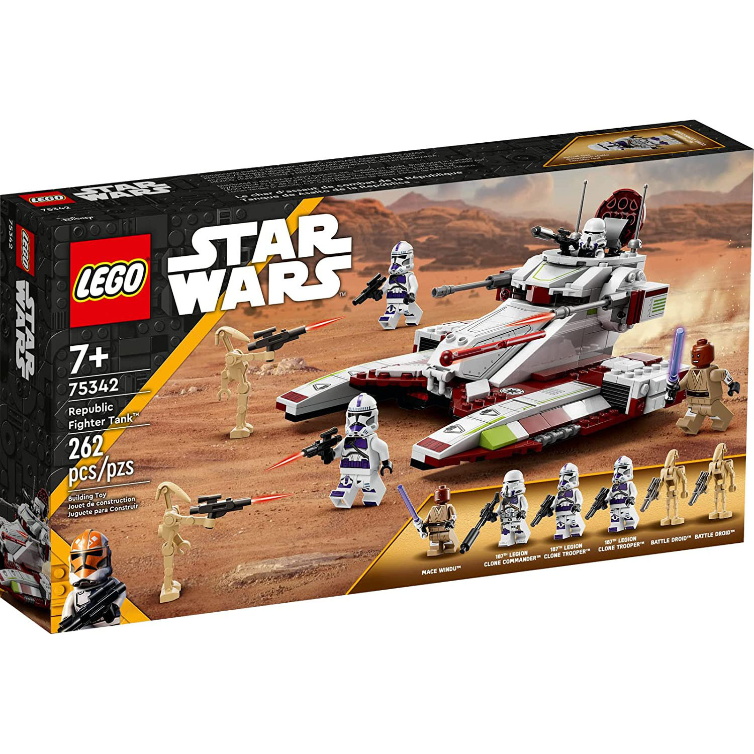 Конструктор Боевой танк LEGO Star Wars Republic 75342 (262 детали)