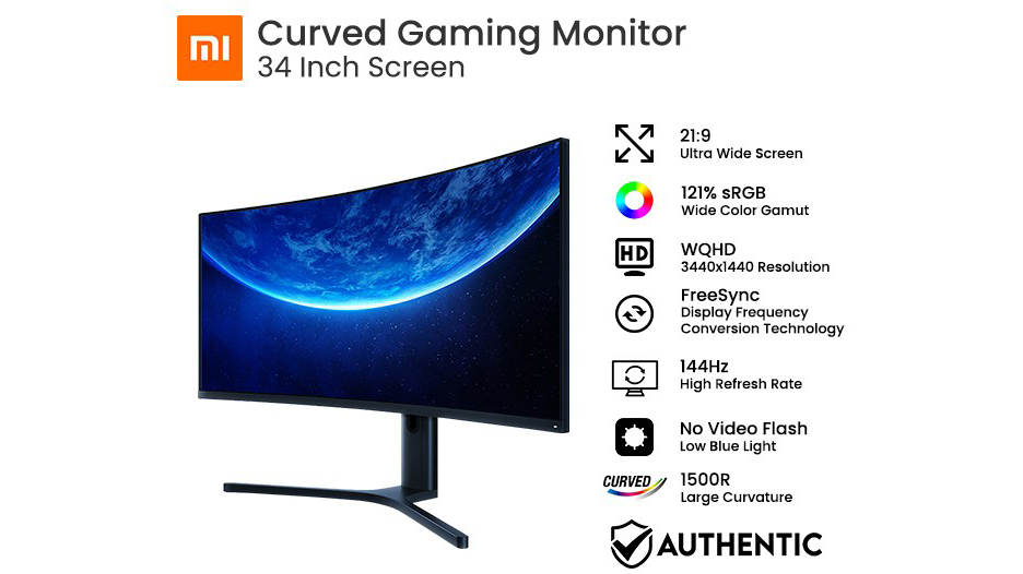 Xiaomi Mi Curved Monitor 34 — Xiaomi-note.ru
