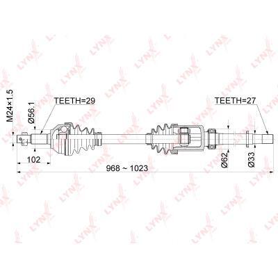 ПриводвсборепереднийправыйNISSANX-TRAIL(T31)2507-FRRH