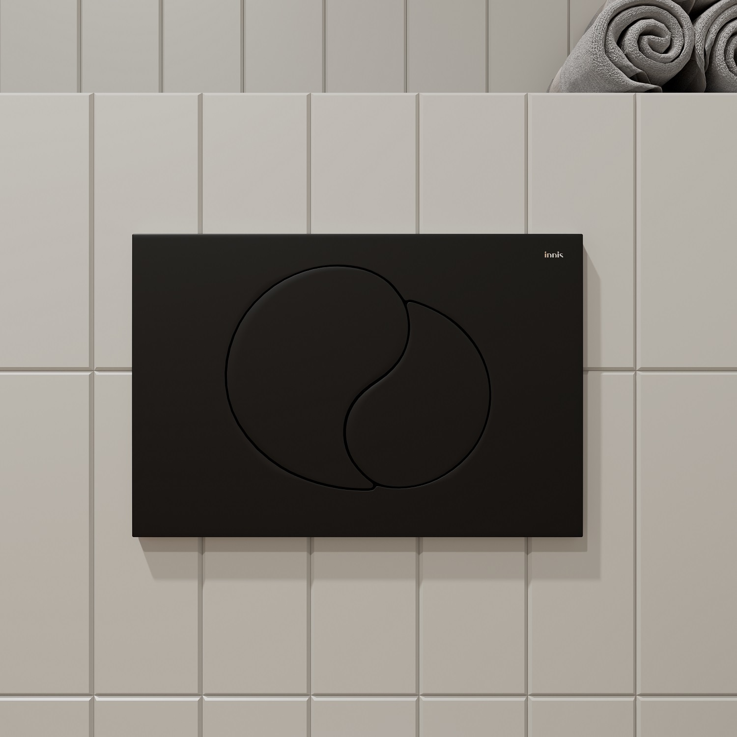 Фото товара на маркетплейсе ozon Клавиша/кнопка смыва, универсальная, чёрная, Unifix, 002, IDDIS, UNI02MBi77