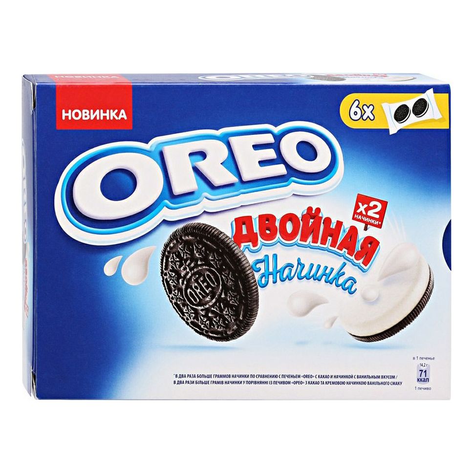 Oreo отзывы. Печенье Орео двойная начинка 170г. Печенье Oreo с какао и двойной начинкой с ванильным вкусом 170 г. Орео 170 двойная начинка. Печенье Oreo 170г, шт 0,095 гр изготовитель.