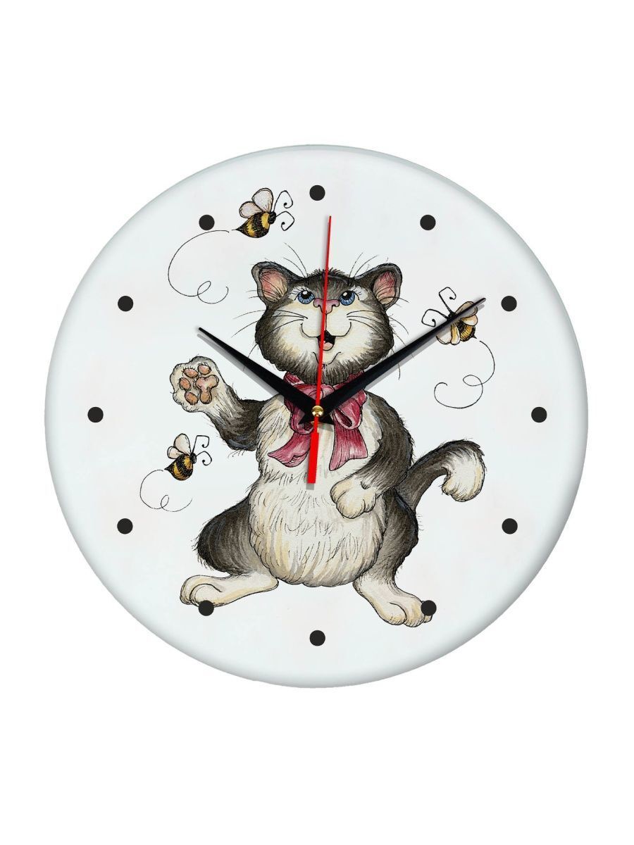 Часы кошка