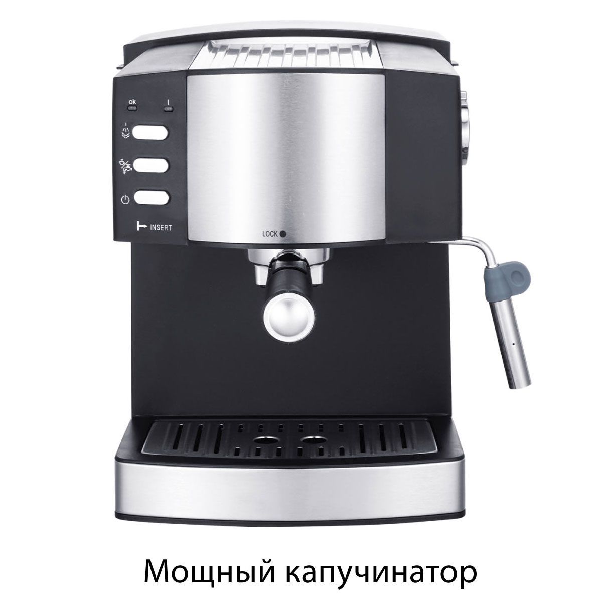 PioneerКофеваркарожковаяCM111P,черный,серыйметаллик