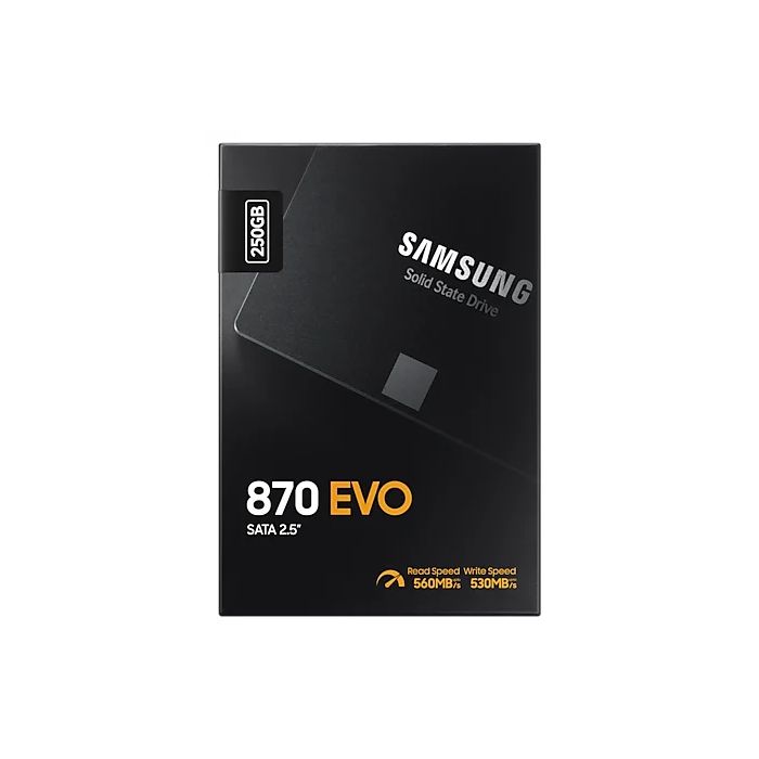 Samsung Внутренний SSD-диск Твердотельный накопитель 870 EVO 250 GB MZ-77E250BW (8806090525735)