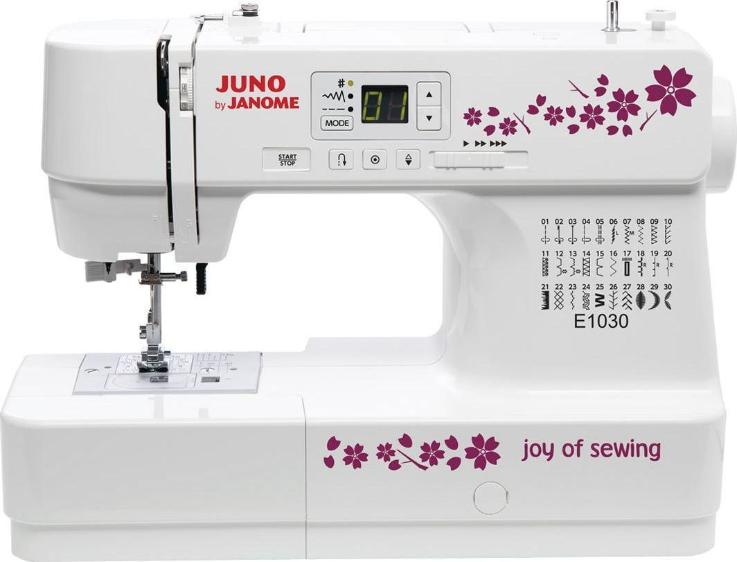 Швейная машина Janome Juno E1030 - купить по низким ценам с доставкой в  интернет-магазине OZON (1273612265)