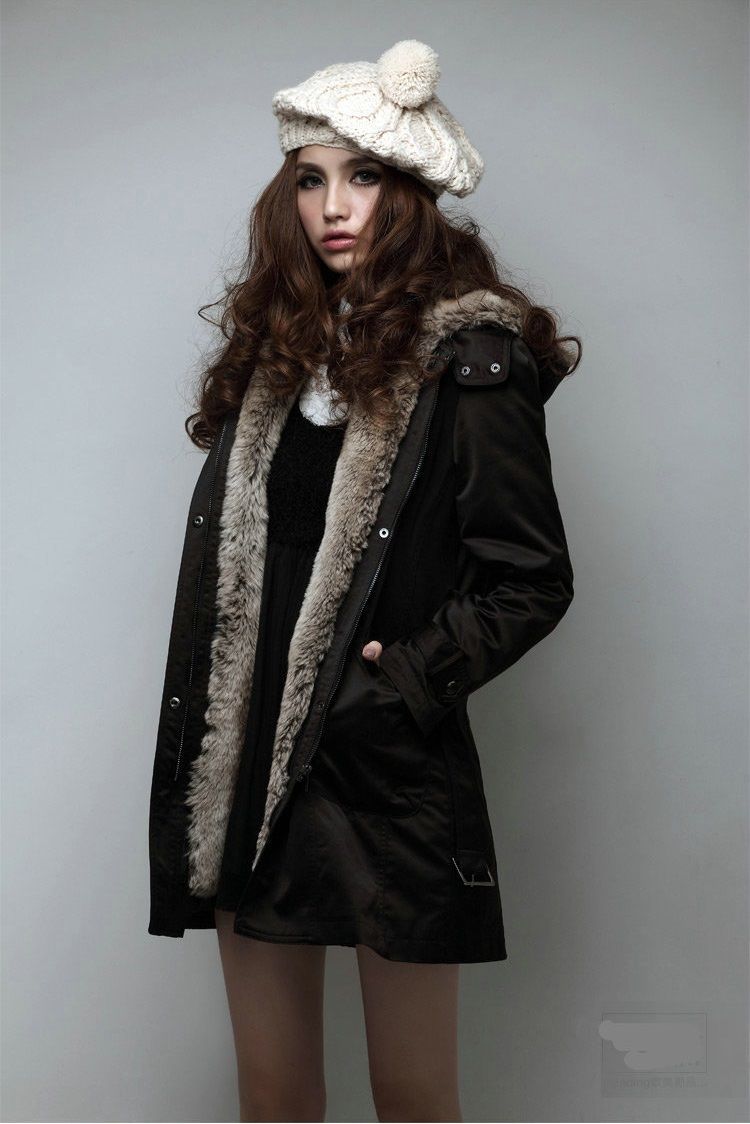 Selin Leather and fur кожаное пальто