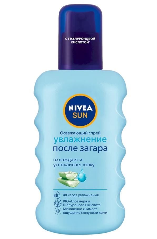 Nivea sun освежающий спрей увлажнение после загара 200 мл