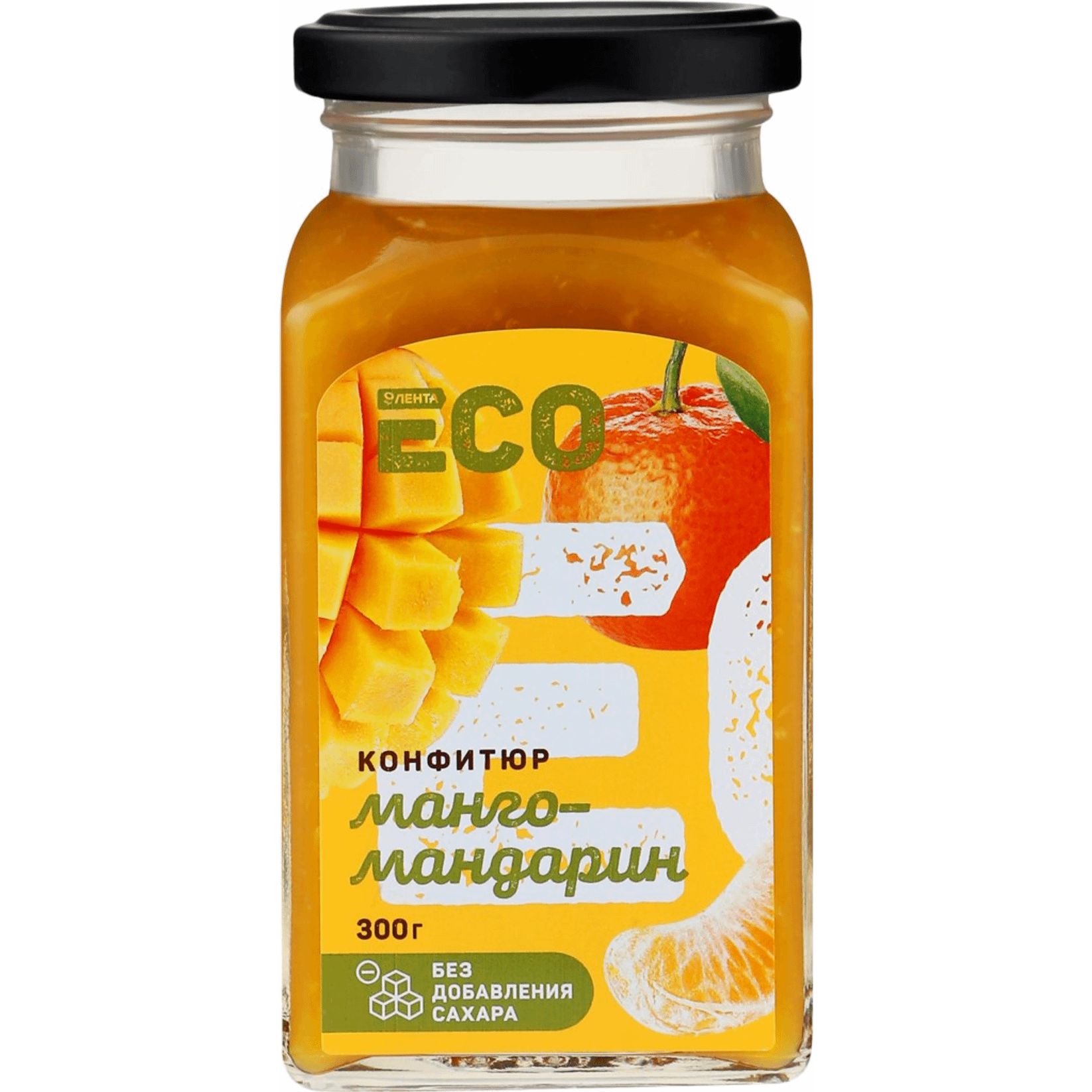 Конфитюр ЛЕНТА ECO Манго и мандарин, без сахара, 300г, 4 шт. - купить с  доставкой по выгодным ценам в интернет-магазине OZON (807446109)