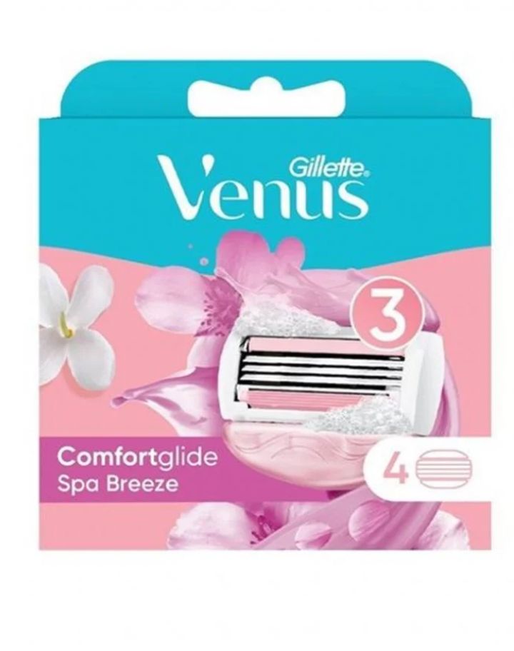 Сменные кассеты для бритья gillette venus breeze 4 шт