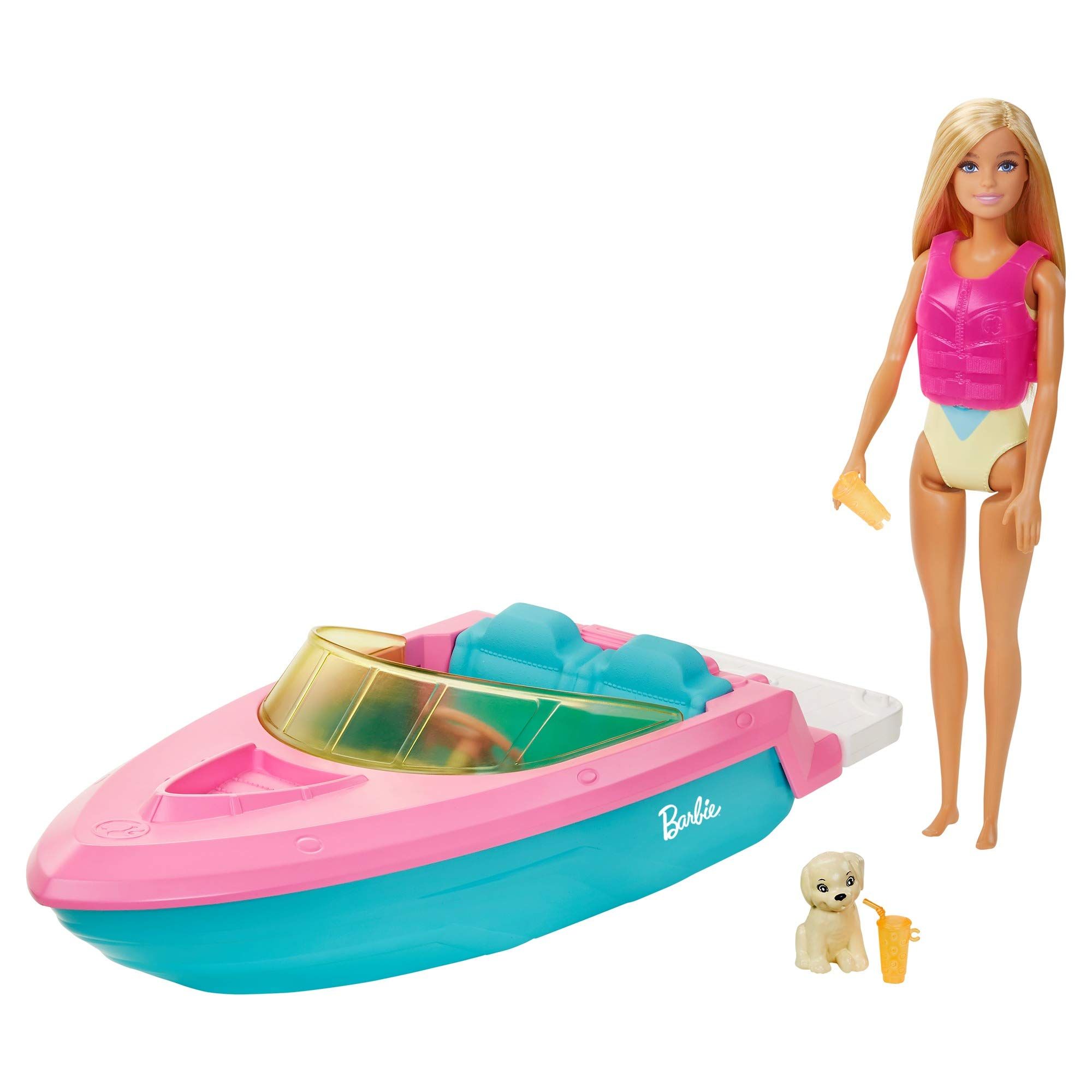 Кукла Barbie и игровой набор с лодкой GRG30