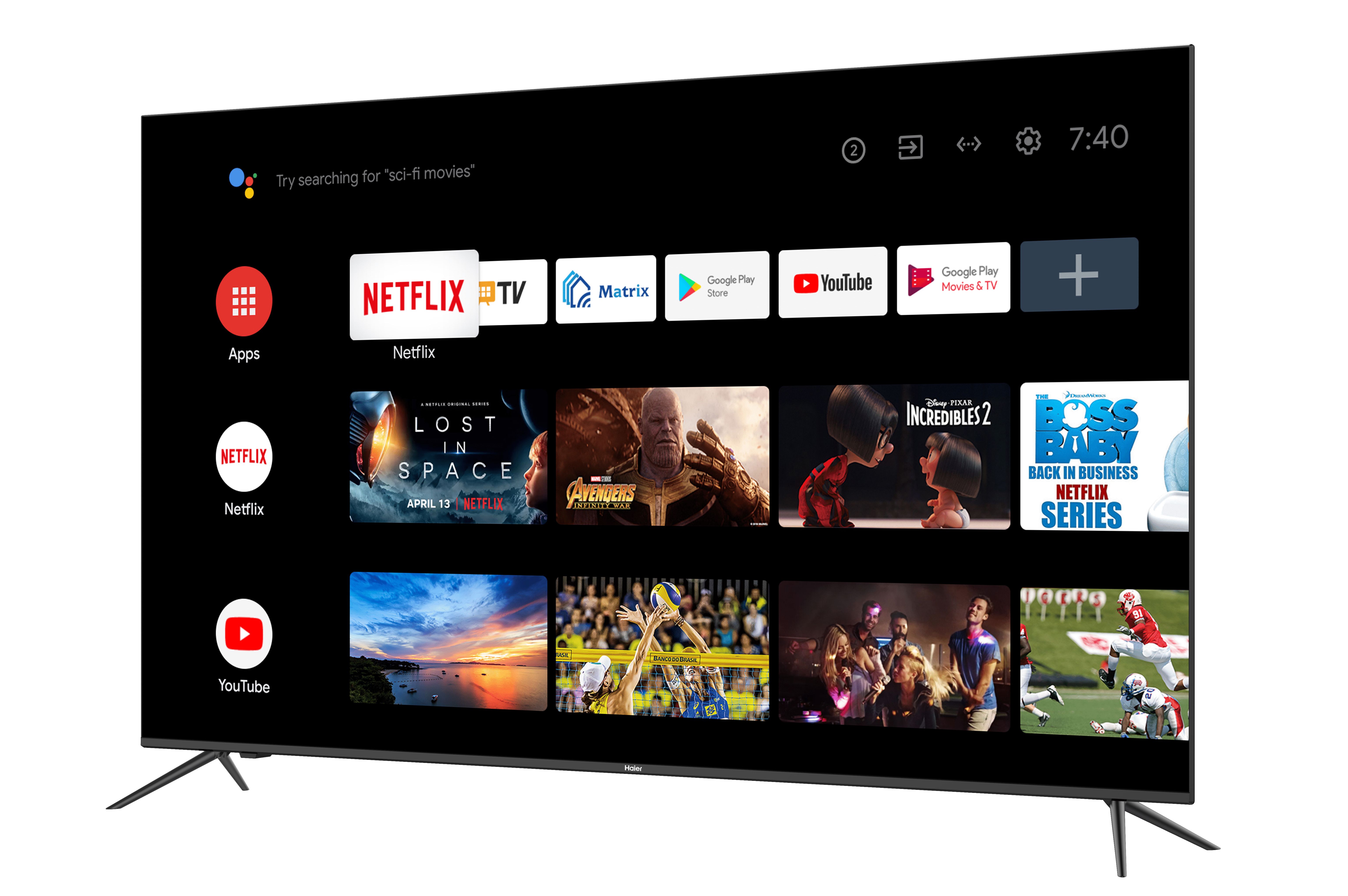 Led haier 55 smart tv