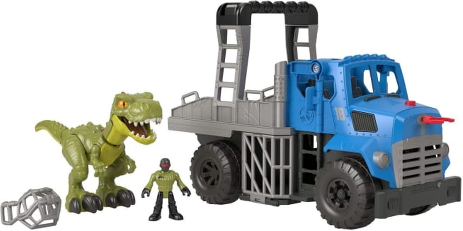 Игровой набор Mattel Jurassic World Динозавр с грузовиком, GVV50 - купить с  доставкой по выгодным ценам в интернет-магазине OZON (836503943)