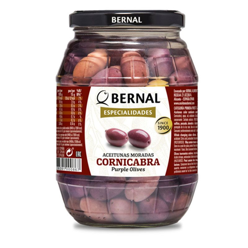 Оливки Розовые Bernal Cornicabra, Премиум, с косточкой, Испания, 1010.