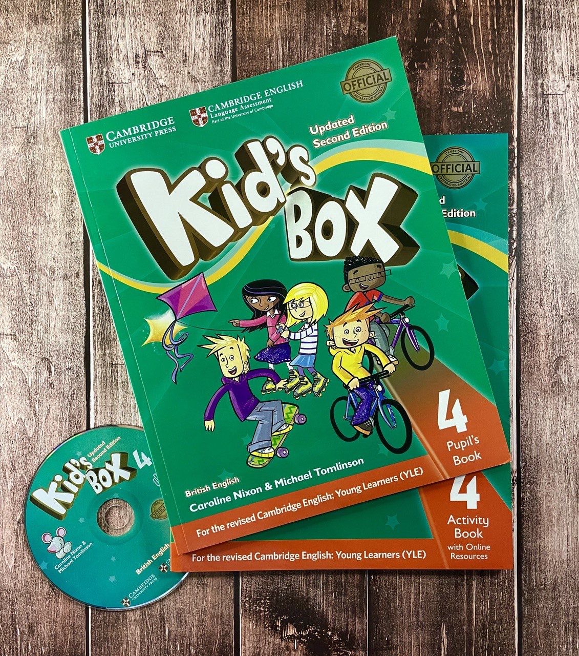 Kids Box 4 уровень. ПОЛНЫЙ КОМПЛЕКТ. (2nd Edition Updated) Students Book;  Workbook + CD + Webcode