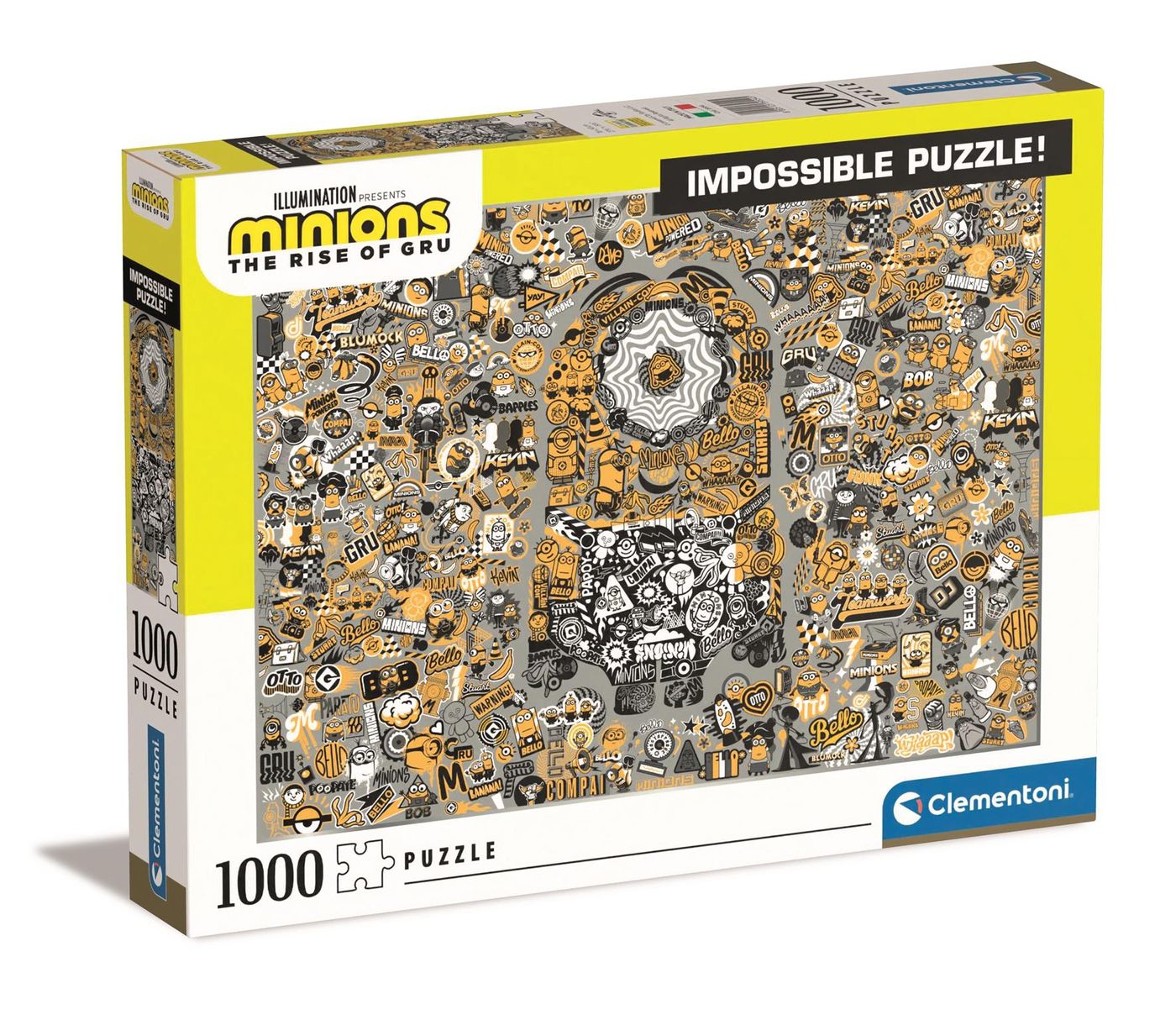 The clearly impossible puzzle. Пазл миньоны 1000. clementoni puzzle миньоны. пазл impossible. пазлы клементони 13200.