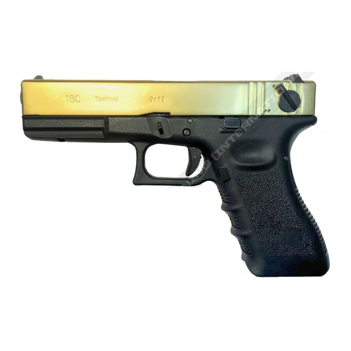 Страйкбольный пистолет WE Glock-18 Gen.3 Titanium Gold (WE-G002A-TG)